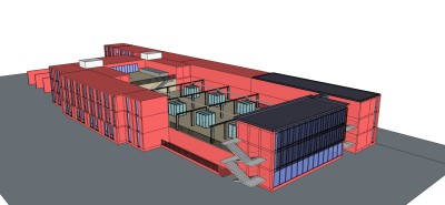 以色列德国学校草图大师模型下载、以色列德国学校su模型下载