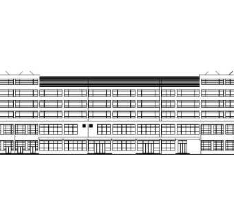 某五层综合超市建筑施工图，超市建筑CAD施工图纸下载