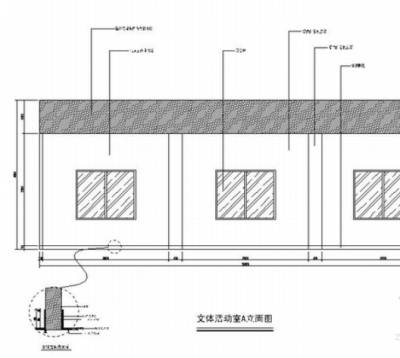 [<a href=https://www.yitu.cn/su/8115.html target=_blank class=infotextkey>重庆</a>]现代风格乡镇公共服务中心装修施工图活动中心立面图