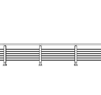 现代道路栏杆su模型下载、道路栏杆草图大师模型下载