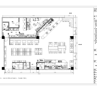 快餐店室内设计施工图方案