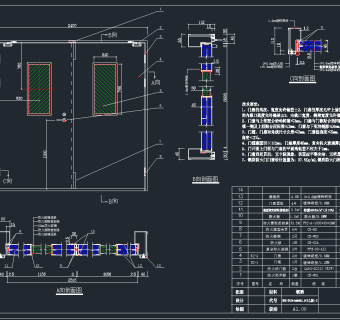原创（防火门）型式检验修改图CAD施工图，机房弱电CAD施工图纸下载