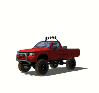 现代皮卡汽车免费su模型，皮卡汽车skp模型，汽车su素材下载