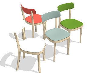 现代幼儿园<em>桌椅</em>草图大师模型，儿童<em>桌椅</em>su模型下载