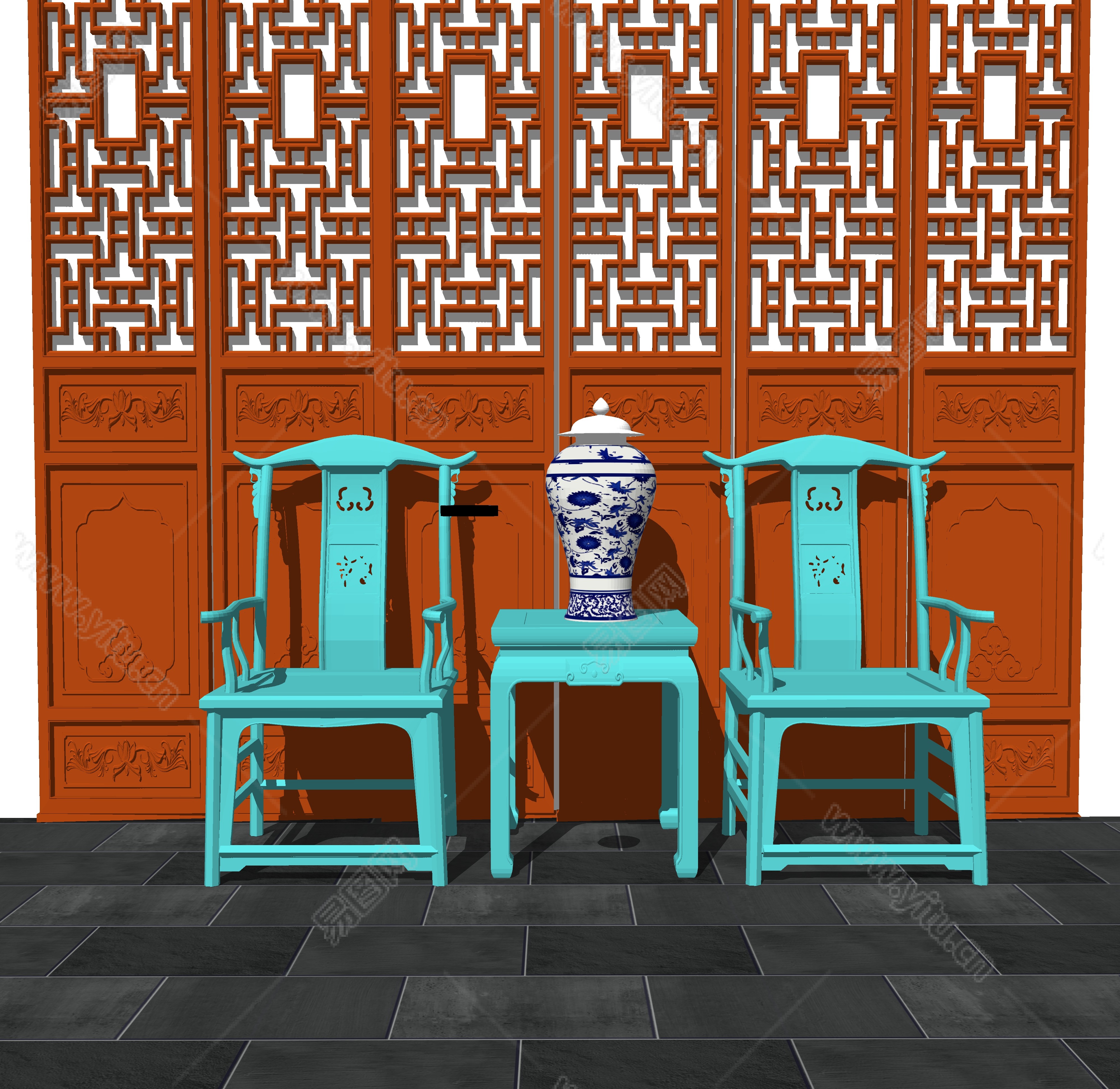 179㎡新中式，古朴温馨的餐厅，四出头官帽座椅雅致庄重-华浔品味装饰集团官网
