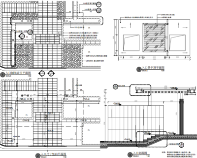 入口景观<a href=https://www.yitu.cn/su/7590.html target=_blank class=infotextkey>设计</a>详图