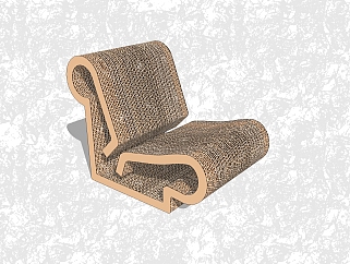现代创意<em>小</em>座椅sketchup模型，休闲<em>椅</em>草图大师模型下载