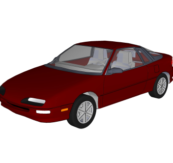 现代汽车免费su模型，现代汽车sketchup模型，汽车su素材下载