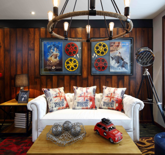 现代风格样板间室内装修施工图，住宅家装CAD施工图纸下载