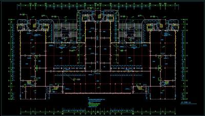 某教学楼建筑施工图，教学楼cad建筑工程图纸下载