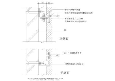 R.C.墙干式<a href=https://www.yitu.cn/su/6979.html target=_blank class=infotextkey>石</a>材大样图