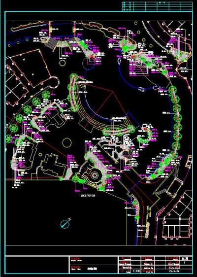 景观设计施工图，景观CAD图纸方案