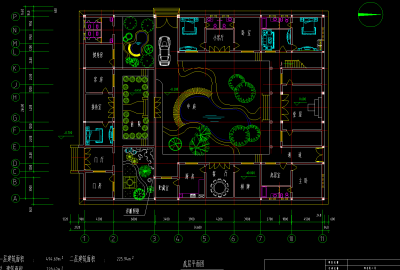 四合院CAD施工图，四合院CAD建筑图纸下载