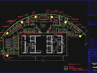Raffles办公室设计CAD施工图，CAD建筑图纸免费下载