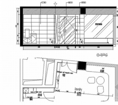 洗衣房立面图 