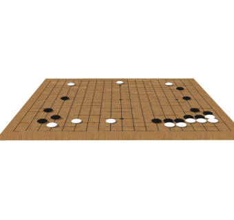 中式围棋草图大师模型，围棋sketchup模型下载