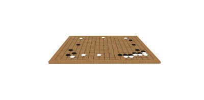 中式围棋草图大师模型，围棋sketchup模型下载