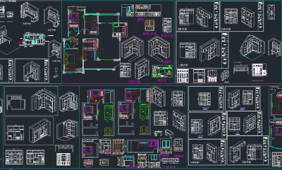 全新原创衣柜cad图纸，衣柜cad施工图纸下载