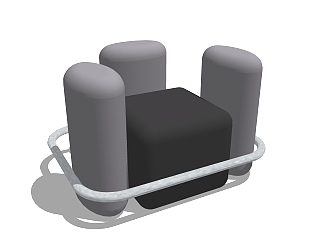  现代异形椅子草图大师模型，椅子SU模型下载