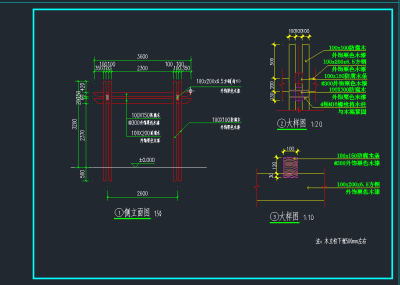 原创园林景观廊架CAD，廊架CAD建筑图纸下载