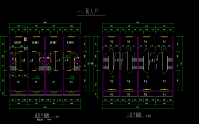 李白故居防唐民居CAD施工图，民居CAD建筑图纸下载