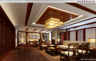 苏州豪华中式办公楼(带效果图)，办公楼CAD设计效果图