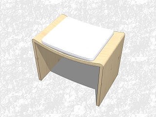 现代凳子sketchup模型，凳子草图大师模型下载
