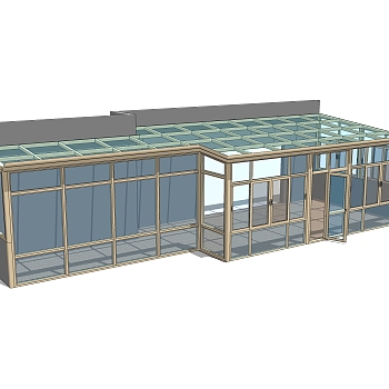 现代风阳光房5sketchup模型下载