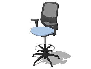 现代办公椅 草图大师模型，办公椅skp模型，办公椅su素材下载