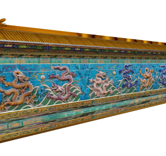 现代景观墙SU模型下载，景观墙skb模型分享