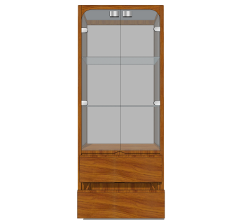 现代酒柜su模型，酒柜草图大师模型下载
