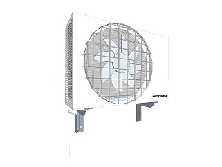 现代空调草图大师模型，空调sketchup模型下载
