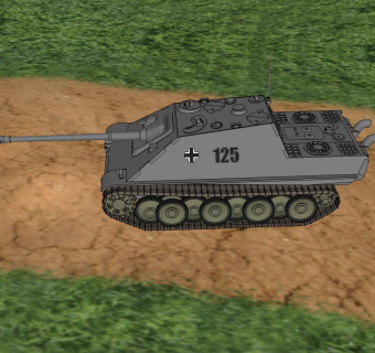 德国jagdpanther猎豹坦克草图大师模型，坦克SU模型下载