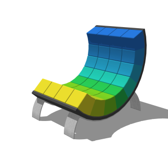 现代单人沙发草图大师模型，单人沙发skb文件下载