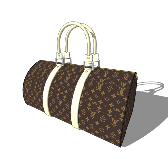 现代行李包草图大师模型,服装店衣架su模型下载