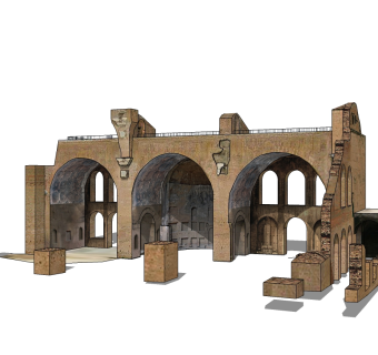 马克西斯残迹草图大师模型下载、马克西斯草图大师模型下载