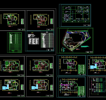 别墅电气设计图纸施工图CAD图纸