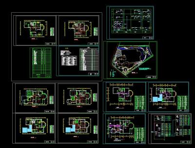 别墅电气设计图纸施工图CAD图纸