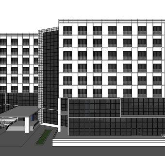 酒店草图大师模型下载、酒店su模型下载