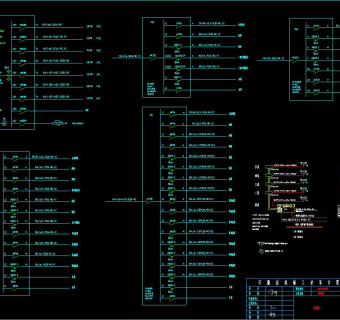 海附属楼电气系统图施工图CAD图纸