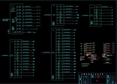 海附属楼电气系统图施工图CAD图纸