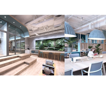 现代科技办公室设计方案，办公室效果图及施工图CAD下载