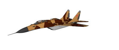 苏俄Mig-29米格-29战斗机 Sketchup模型，苏俄Mig-29米格-29战斗机 Skb模型下载