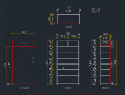 原创全屋定制鞋柜CAD图库,图库CAD建筑图纸下载