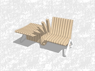 现代<em>创意</em>小座凳子su模型，凳子草图大师模型下载