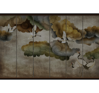 新中式背景墙草图大师模型，背景墙sketchup模型下载