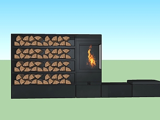 壁炉<em>草图大师模型</em>，壁炉sketchup模型下载