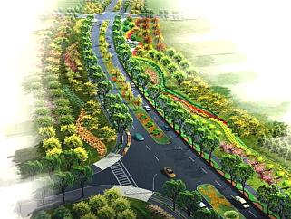 道路景观绿化带全套设计文本