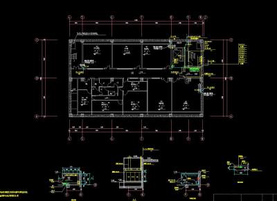 超净实验室电气图纸施工图CAD图纸