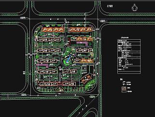 小区规划平面图CAD图纸